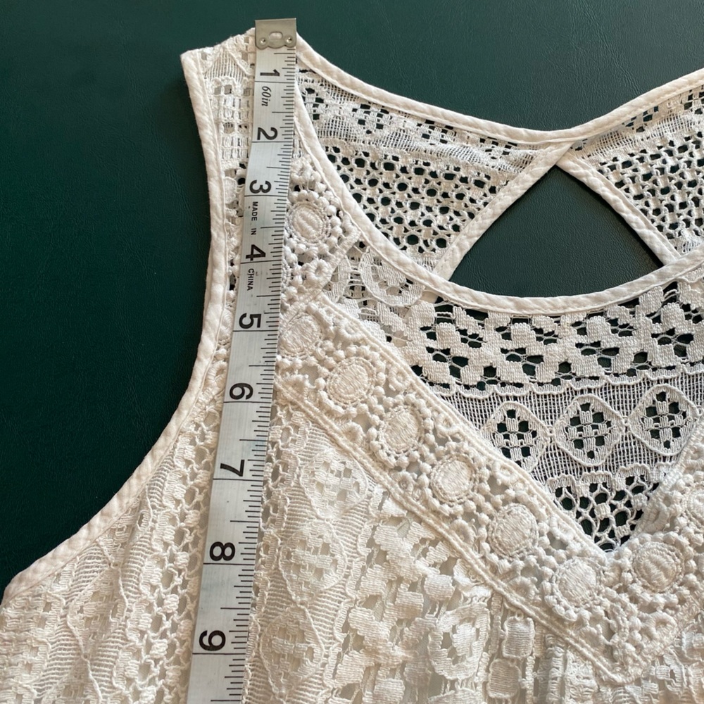 Xhilaration White Lace Keyhole Back Mini Dress - Picture 9 of 9